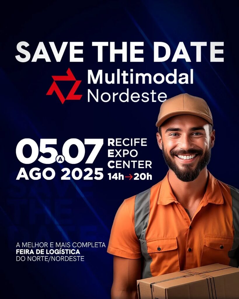 Flyer de divulgação digital da Multimodal Nordeste 2025.