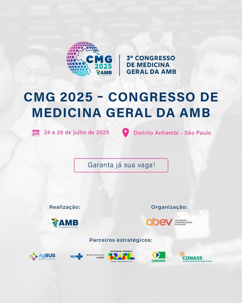 3º Congresso de Medicina Geral: post digital de divulgação do evento.