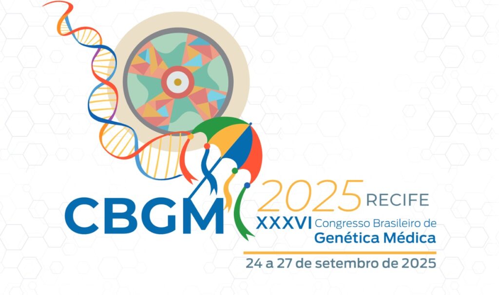 Congressos Médicos: Banner de divulgação do evento XXXVI Congresso Brasileiro de Genética Médica – CBGM 2025.