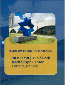 Fesíndico 2025 - conteúdo do instagram divulgando o local do evento que será o Recife Expo Center.