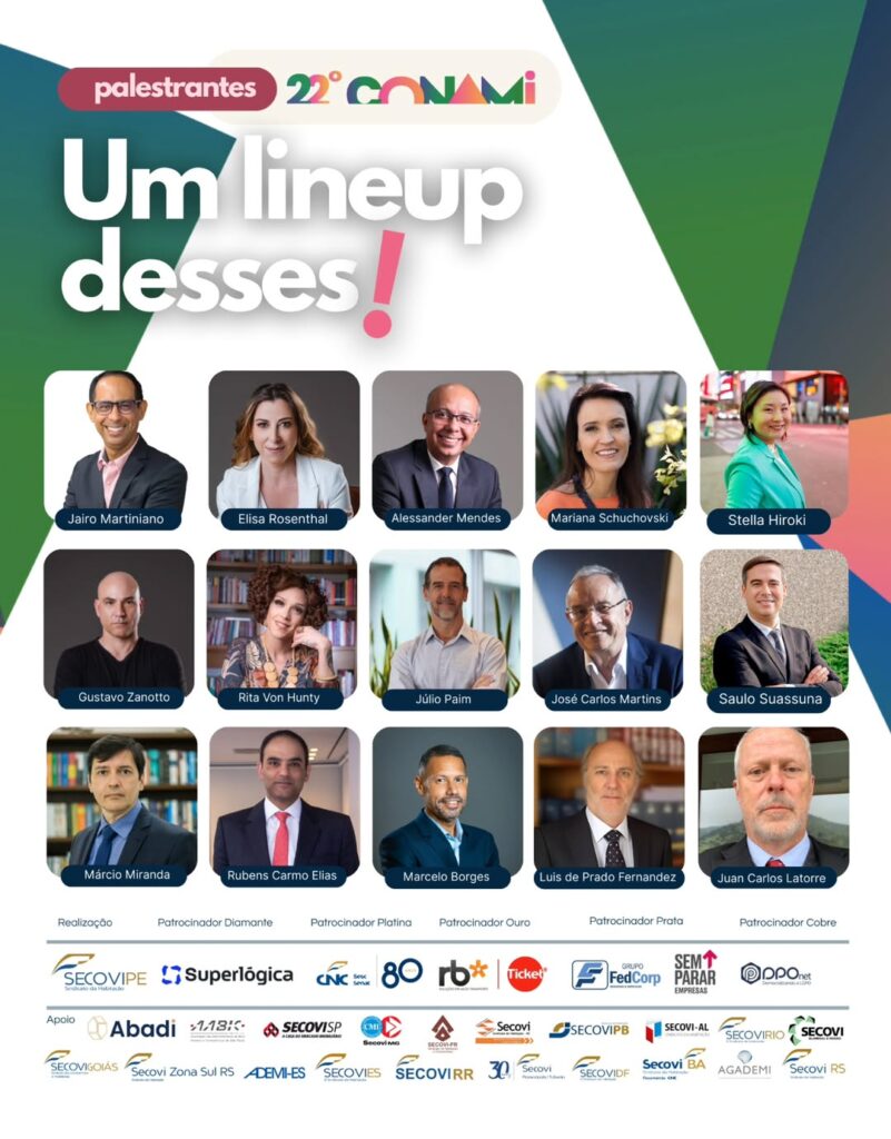 Conami 2025: palestrantes do evento
