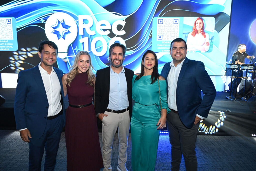 Diretoria do Recife Expo Center: Paulo Menezes, Tatiana Menezes, Rodrigo da Fonte, Carol Baía e João Mendes.